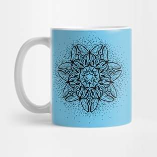 Symmetric Butterflies - Mandala Design Mug